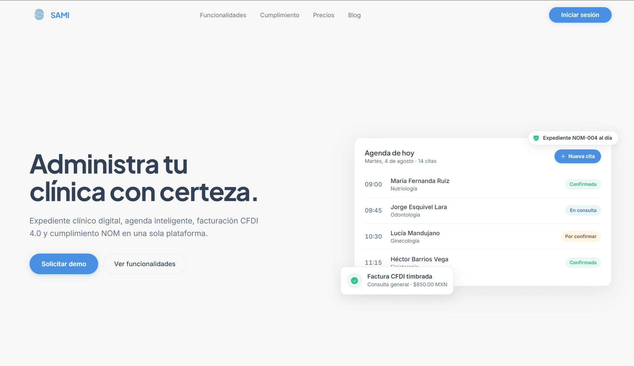 SAMI - Sistema de Administración Médico Integral